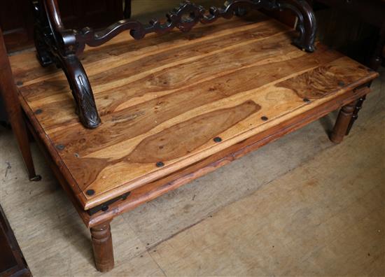 Hardwood coffee table